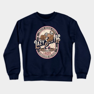 Lazy Sloth Lager Crewneck Sweatshirt